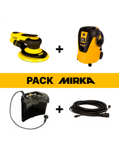Pack Mirka PROS 650CV 150mm 5.0 + Extracteur 1025L 230V