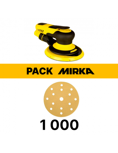 Ponceuse orbitale MIRKA + 1000 Disques abrasifs GOLD