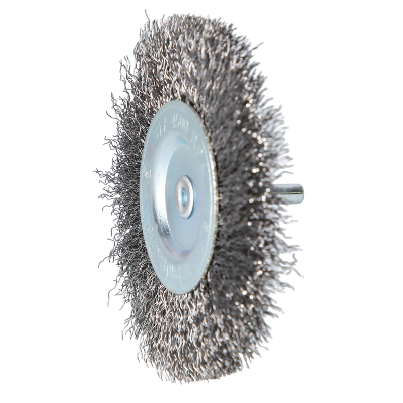 Brosse Circulaire Technic Inox Ø70mm - Queue Hexa 6,35mm Pour Perceuse