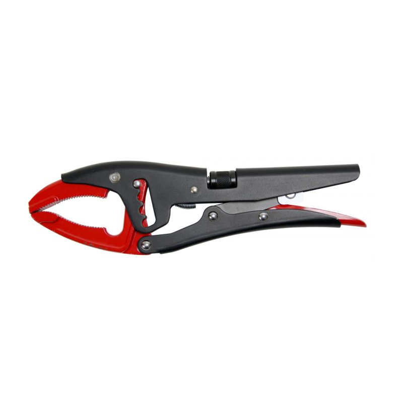 Pince étau à Collier KS TOOLS - Longueur 175 Mm - Mâchoires Forgées Dentées - Réglage Par Molette