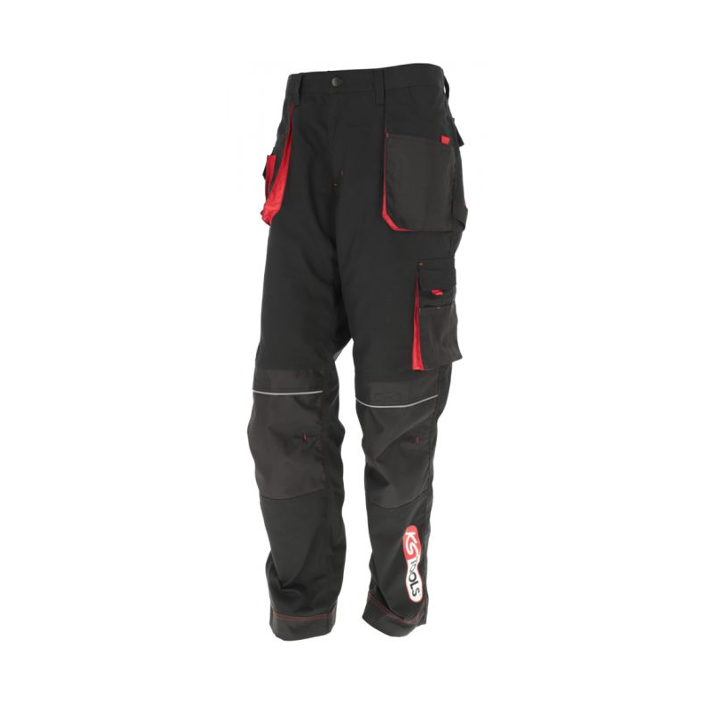 Shorts De Travail Homme Solides - Éléments Réfléchissants, Poches Multiples, Confortables Pour Chantier Et Jardin