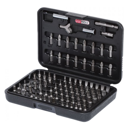KS Tools Jeu De 32 Embouts De Vissage 1/4" Code Couleur - Avec Porte-Embouts Magnétique à Verrouillage Rapide - Pour Visseuse Et Usage Manuel - 9