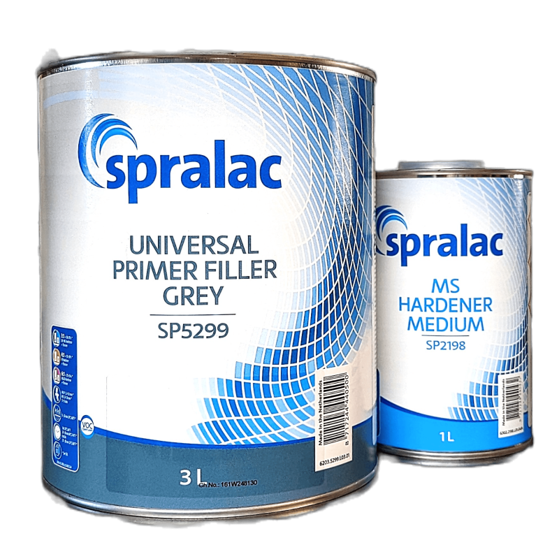 DeBeer PACK Apprêt SPRALAC GRIS SP5299 3L + Durcisseur SP2198 1L SBCI