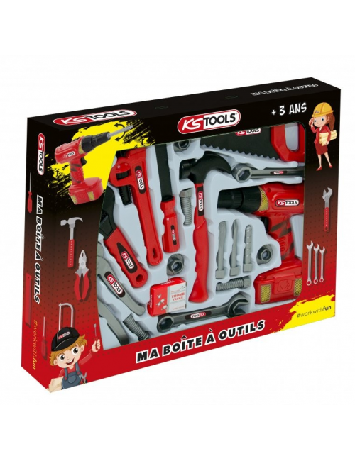 100091 : Coffret d'outils pour enfants KS TOOLS