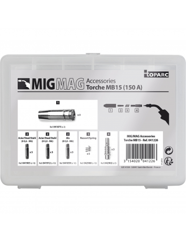 Coffret Accessoires torche MB15 Mig 150A