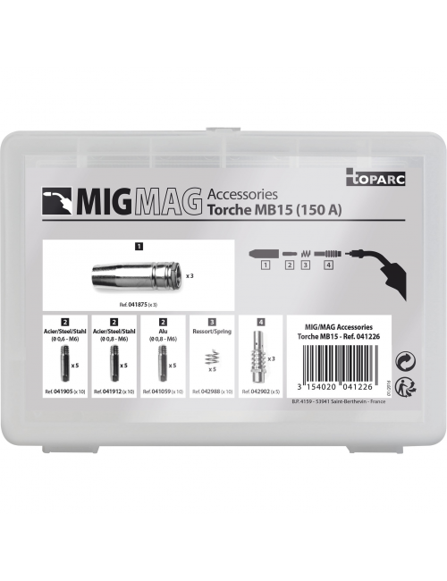 Coffret Accessoires torche MB15 Mig 150A
