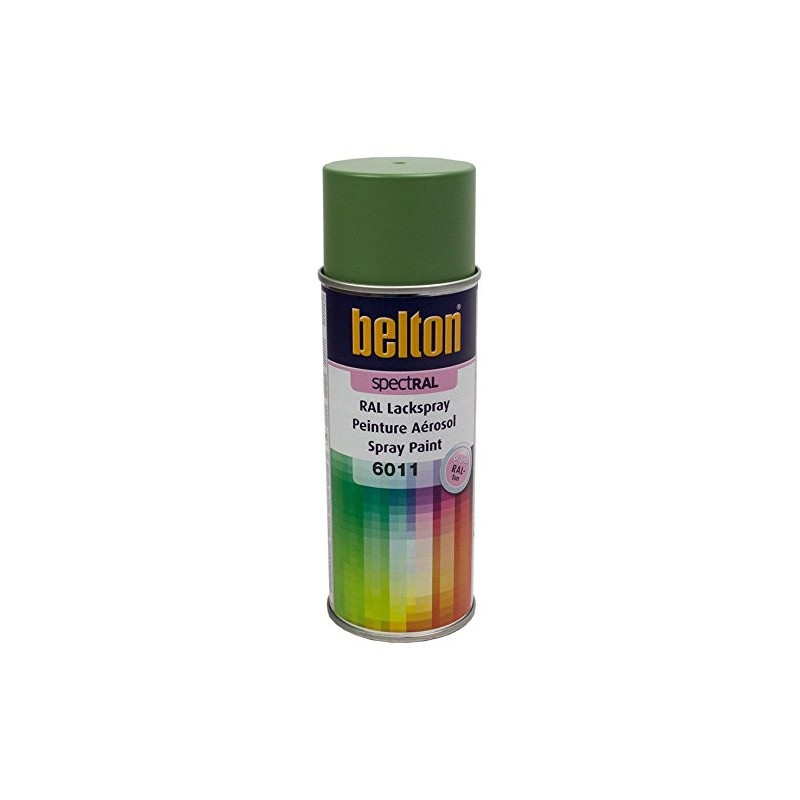 Peinture aérosol 400ml RAL 6011 Vert Reseda Belton