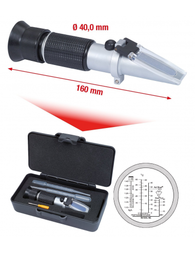  Réfractomètre AdBlue antigel/batterie