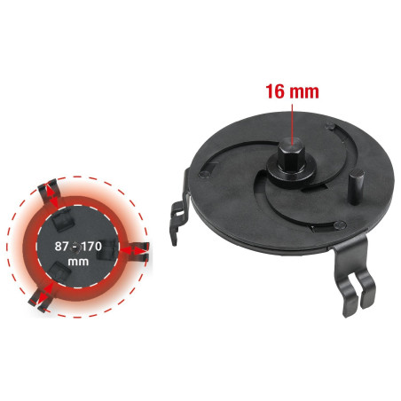 Clé Trappe Réservoir Universelle BGS - 3 Griffes - 89-170mm