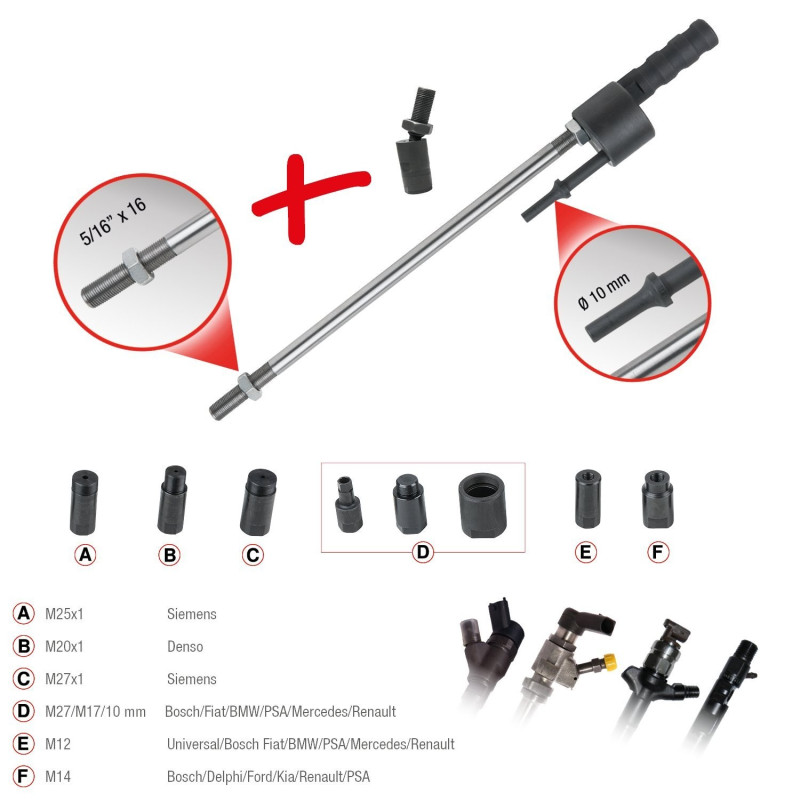 Extracteur De Pompes à Injecteurs KS TOOLS - Réf 152.1355 - Neuf