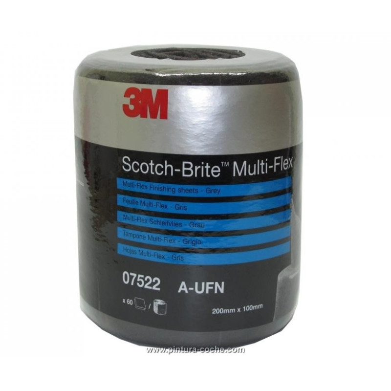 Rouleau de 60 coupes Scotch-Brte multiflex Gris Ultra Fin 3M Rouleau de 60 coupes Scotch-Brte multiflex Gris Ultra Fin 3M