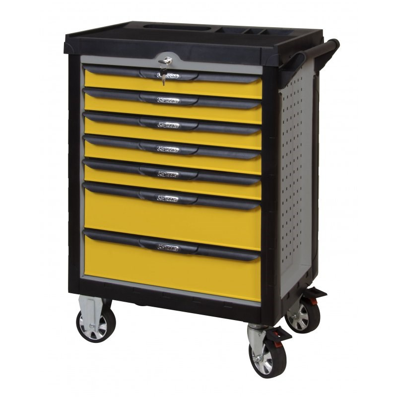 Servante PEARLline grise et jaune, 7 tiroirs Servante PEARLline grise et jaune, 7 tiroirs