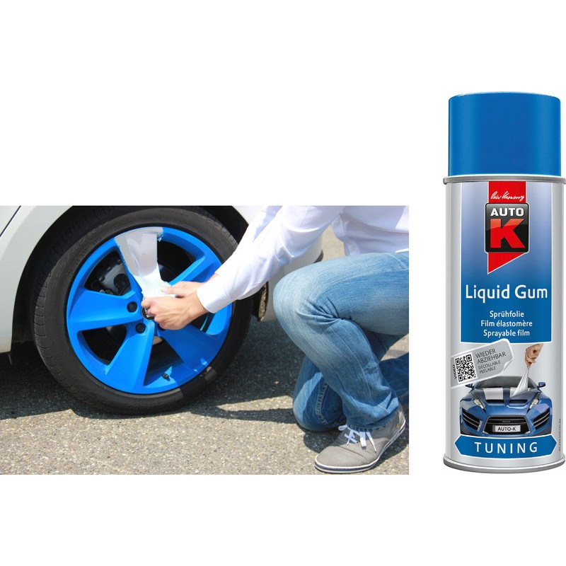 Aérosol Liquid Gum 400ml BLEU BRILLANT Aérosol Liquid Gum 400ml BLEU BRILLANT