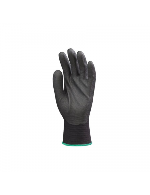 Gants Hydropellent TM polyester noir enduit mousse PVC noir