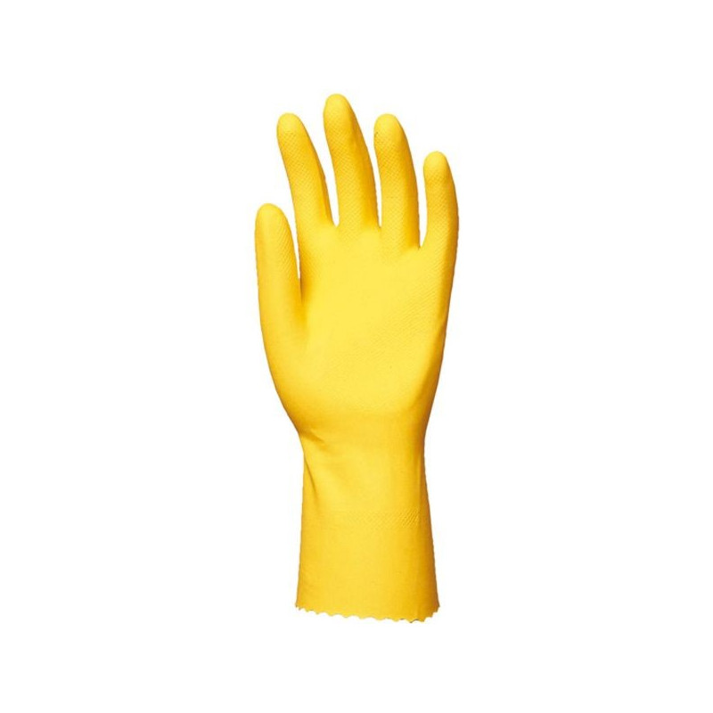 Gants De Nettoyage Ansell Marigold W62Y - Lot De 12 Paires Taille L | Latex Naturel Et Contact Alimentaire