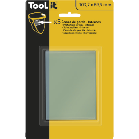 Disques Intérieurs GYS Zeus 5-9/9-13 | Pour Masques De Soudure | Lot De 5 Disques De Protection