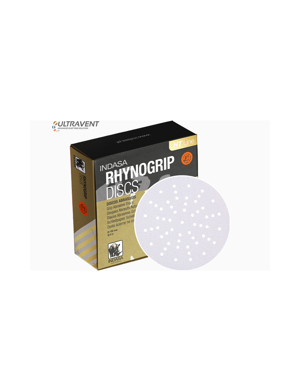 Disque abrasif RHYNOGRIP HT  D150 Ultravent P600 / 50 pcs